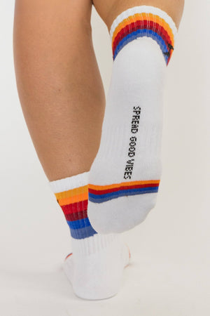 Electric Rainbow Socks - The Collective Park City