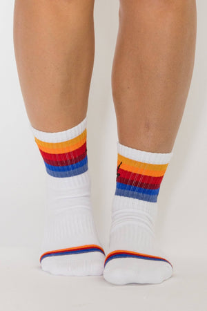 Electric Rainbow Socks - The Collective Park City