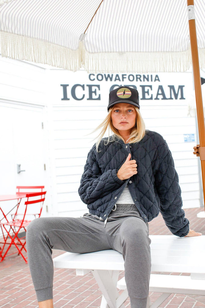 Electric Rainbow Trucker Hat - Black - The Collective Park City
