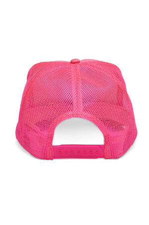 Electric Rainbow Trucker Hat in Pink: Pink - The Collective Park City