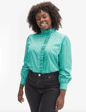 Ella Button Down Top - The Collective Park City