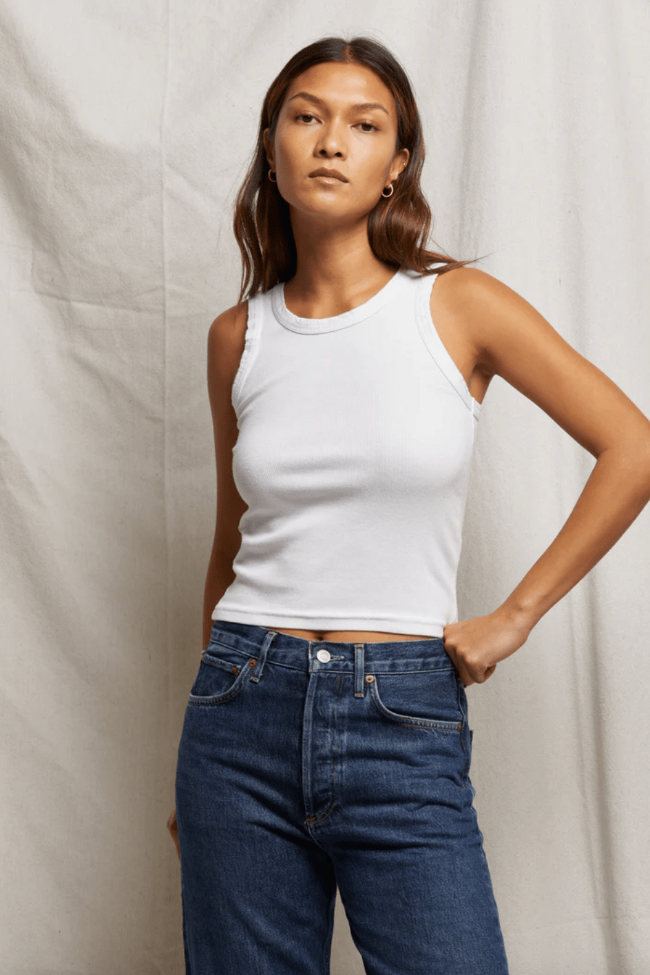 elle Ribbed Tank Top - The Collective Park City
