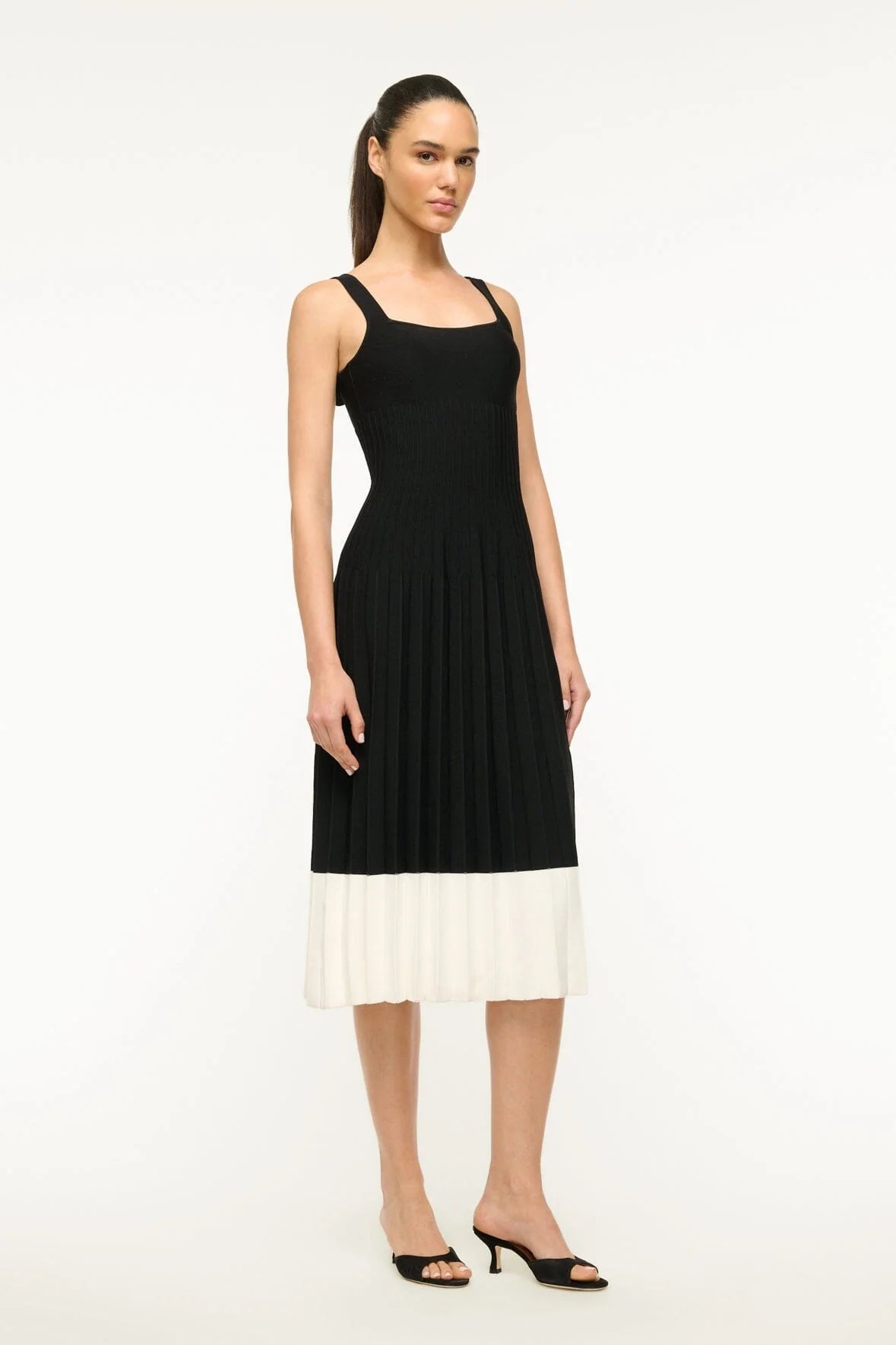 Ellison Dress - Black & Ivory - The Collective Park City