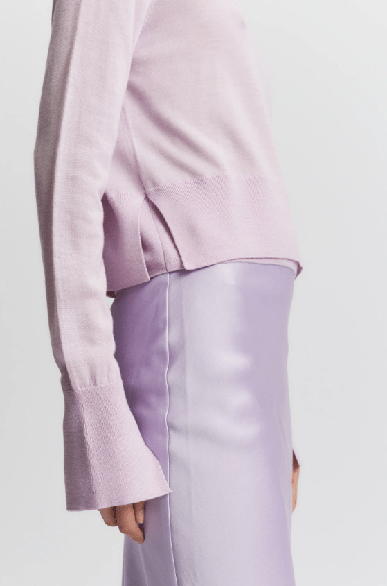 Elodie Layered Crewneck Knit Sweater - The Collective Park City