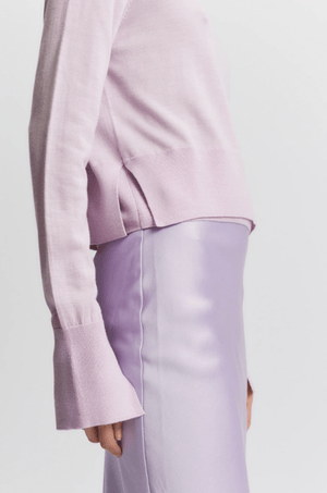 Elodie Layered Crewneck Knit Sweater - The Collective Park City