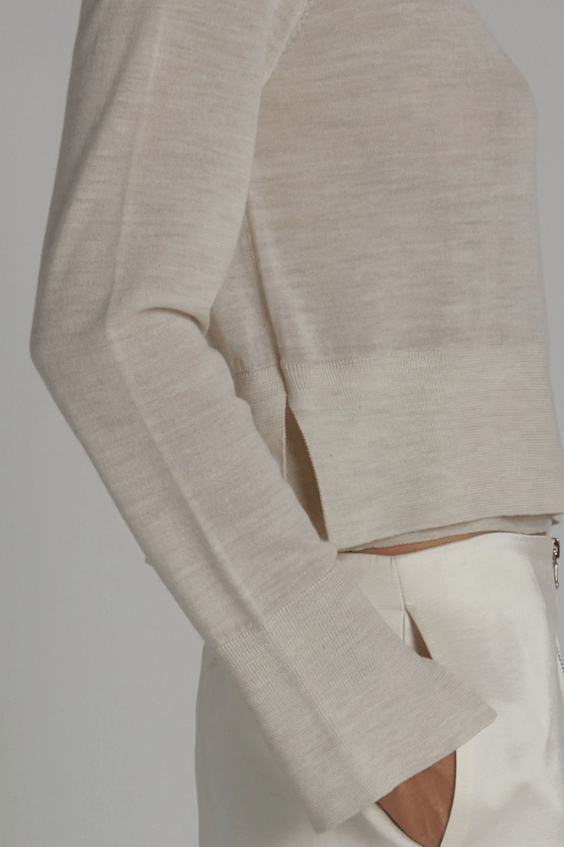 Elodie Layered Crewneck Sweater - The Collective Park City