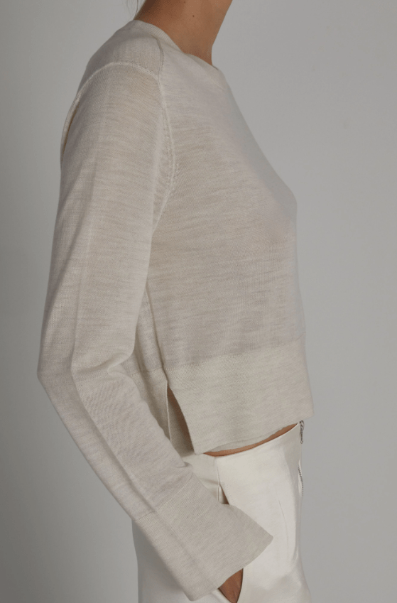 Elodie Layered Crewneck Sweater - The Collective Park City