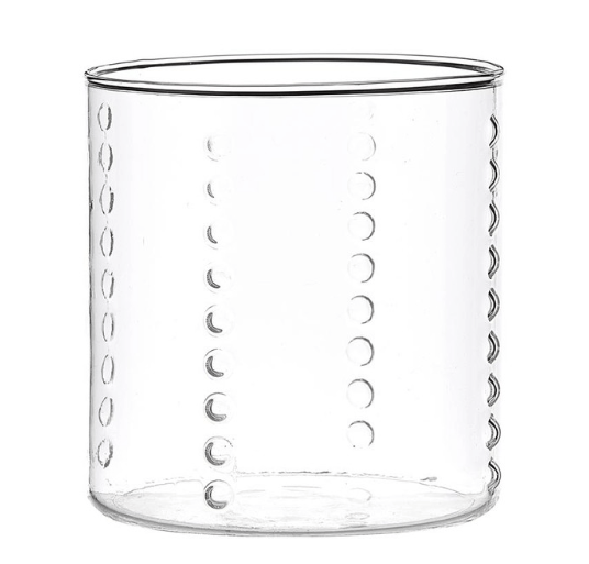 Embossed Water Glass - The Collective Park City