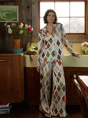 Emerson Diamond Button Down Top - The Collective Park City