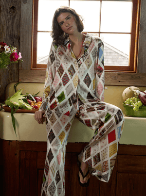 Emerson Diamond Button Down Top - The Collective Park City