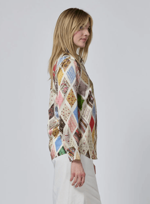Emerson Diamond Button Down Top - The Collective Park City