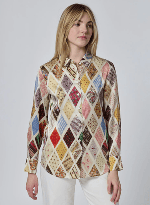 Emerson Diamond Button Down Top - The Collective Park City