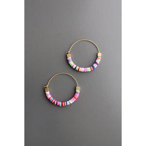 EMIE11 Rainbow hoop earrings - The Collective Park City