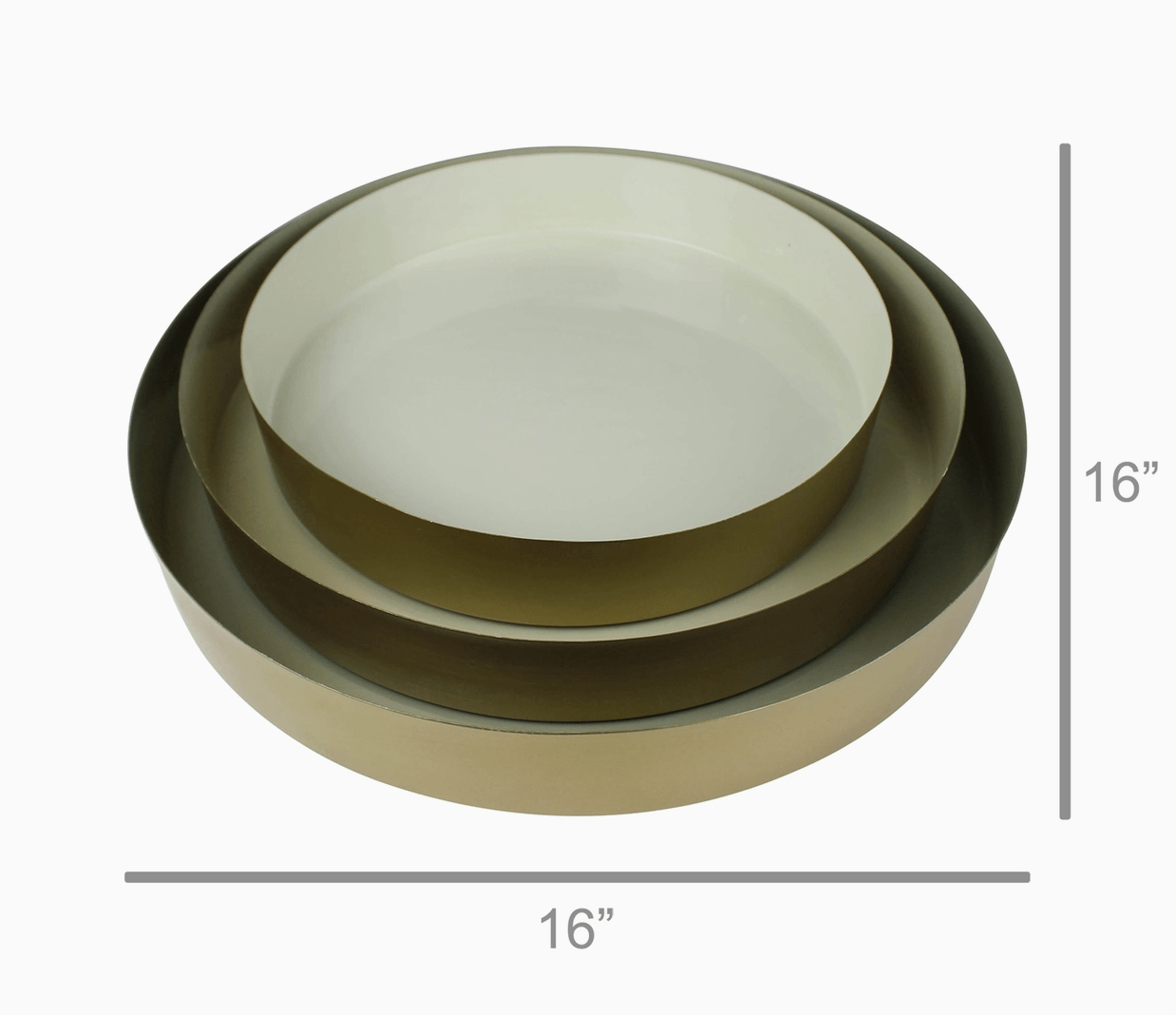 Enamel Trays - Set of 3 - Putty - The Collective Park City