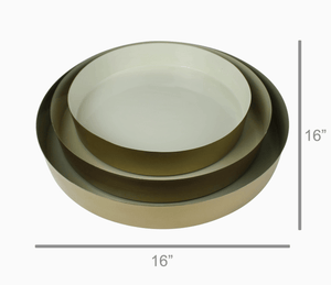 Enamel Trays - Set of 3 - Putty - The Collective Park City