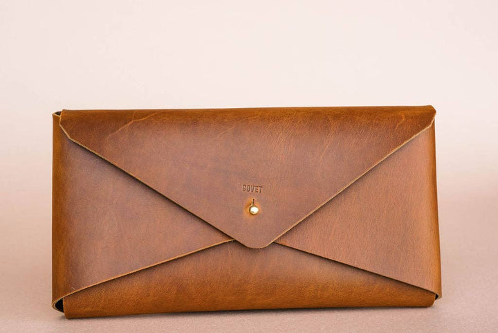 Envelope Leather Clutch - The Collective Park City