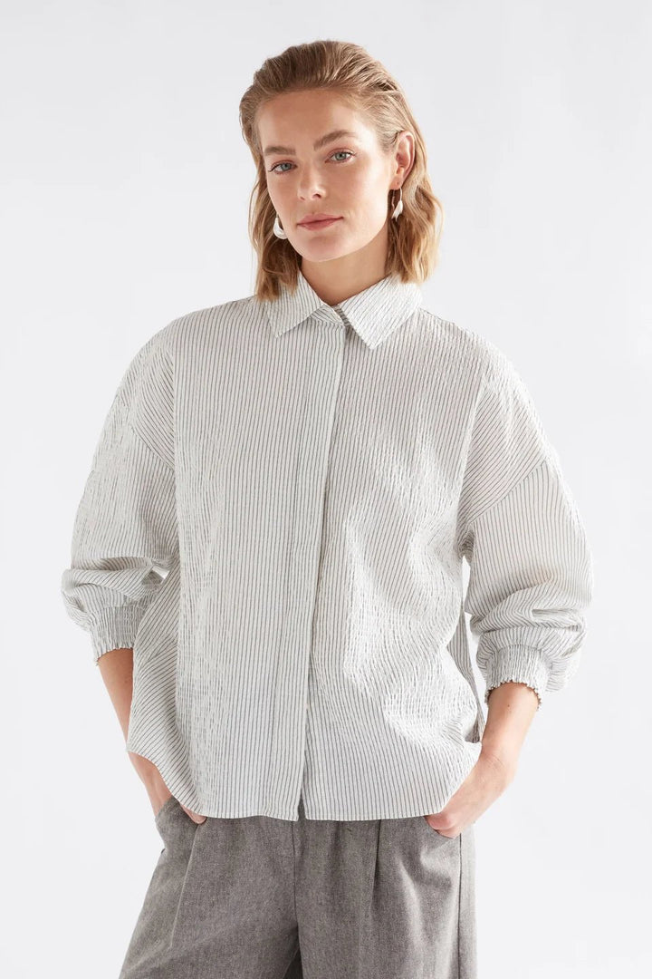 Erden Button-Down Blouse - The Collective Park City