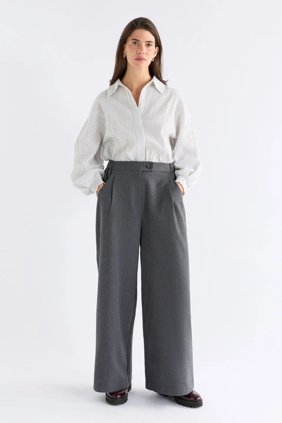 Erden Button-Down Blouse - The Collective Park City