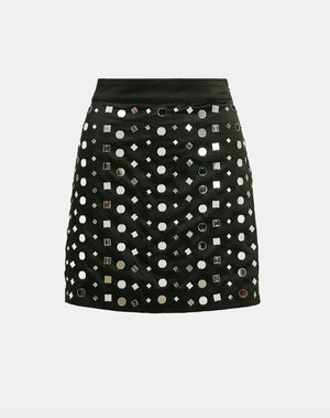 Eshiny Satin Mini Skirt - The Collective Park City