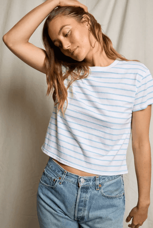 Everett Striped Tee - The Collective Park City