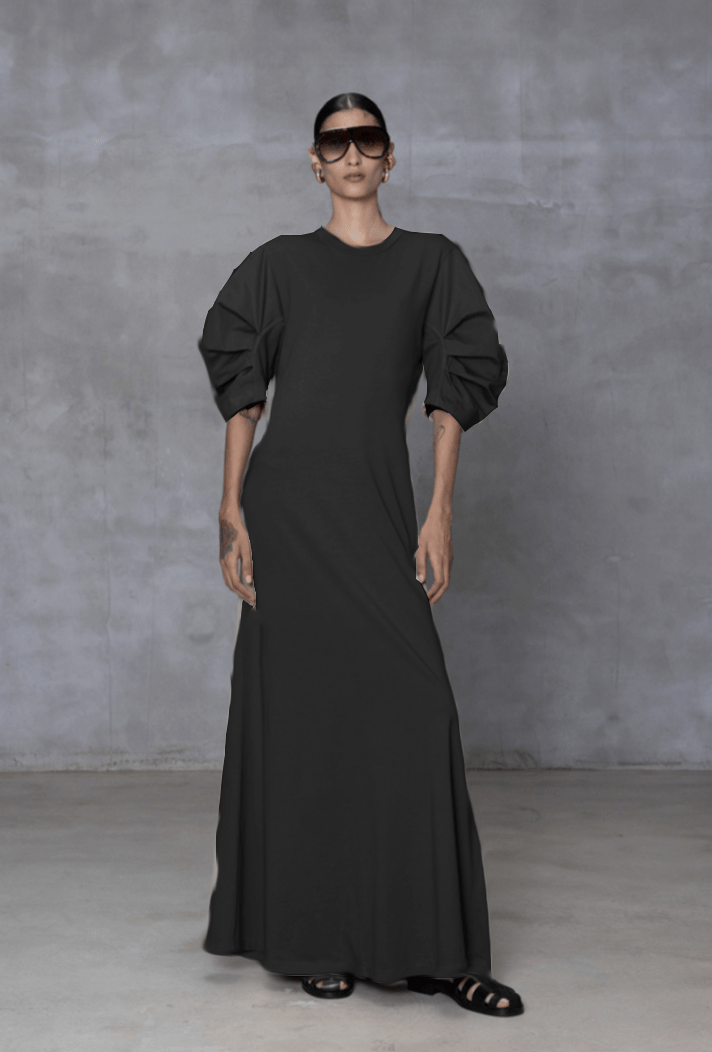 Exaggerated Sleeve Dress - The Collective Park City