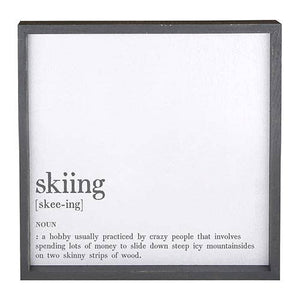 Face To Face Cadet Word Board - Skiing Definition - The Collective Park City