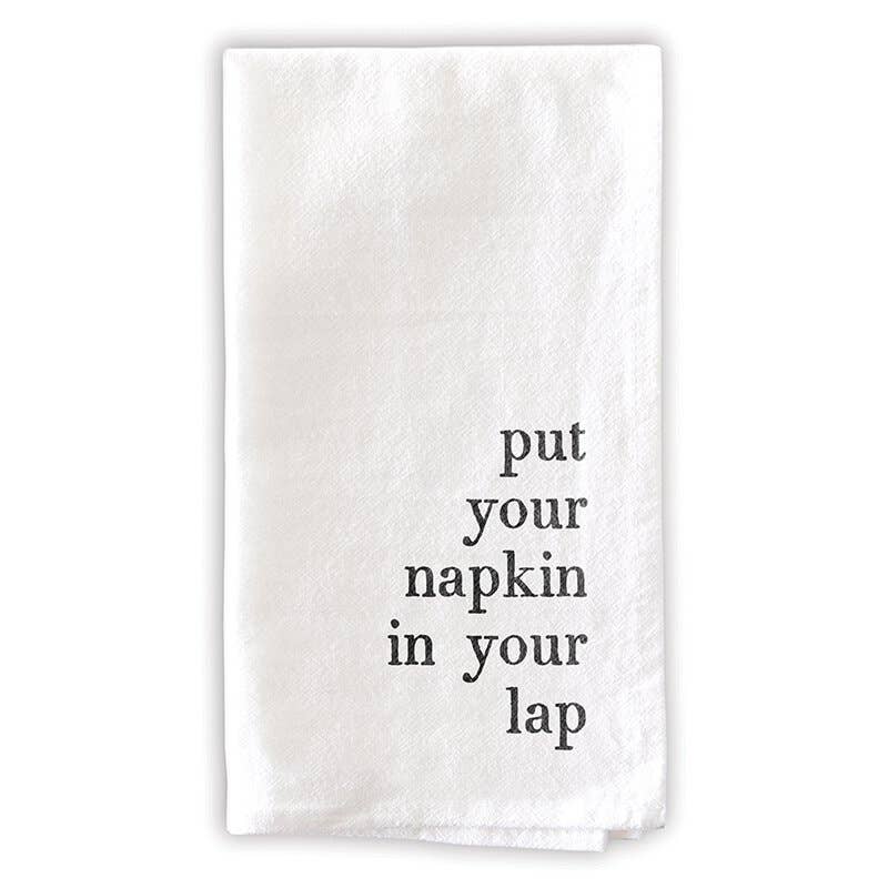 Face to Face Dinner Napkin Set - Mind Your Manners - The Collective Park City