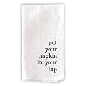 Face to Face Dinner Napkin Set - Mind Your Manners - The Collective Park City