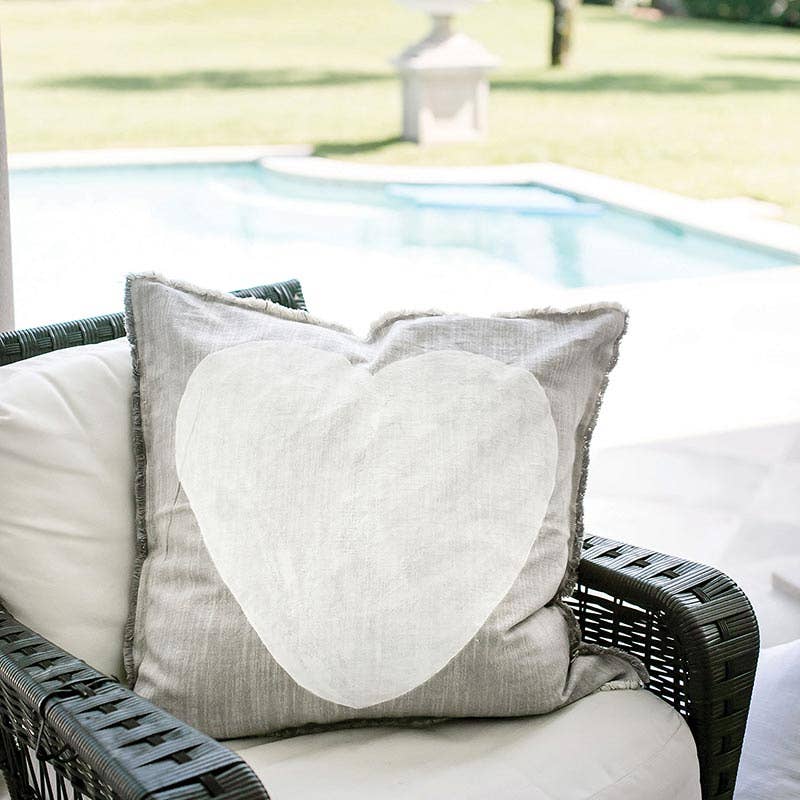 Face To Face Euro Pillow - Heart - The Collective Park City