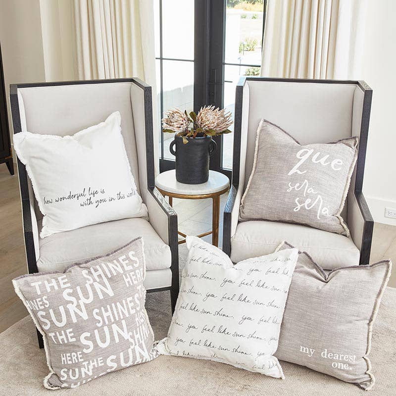Face to Face Euro Pillow - Que Sera - The Collective Park City