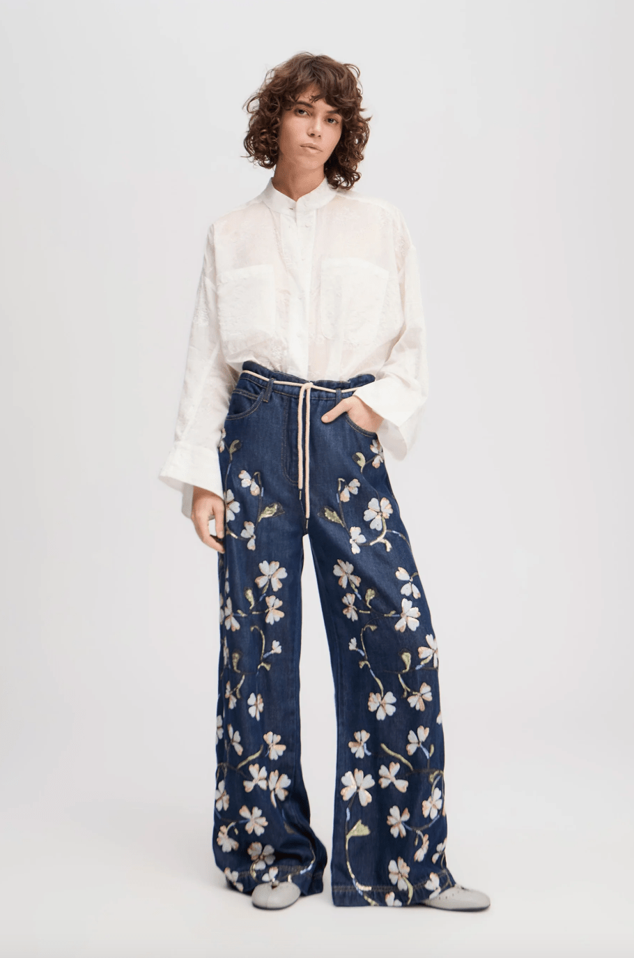 Fadi Embroidered Jeans - The Collective Park City
