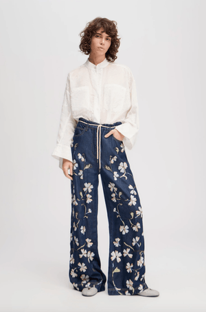 Fadi Embroidered Jeans - The Collective Park City