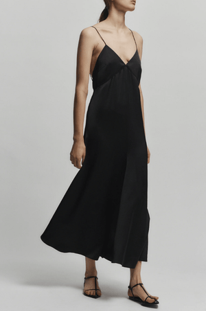 Fallon Open Back Slip Dress - The Collective Park City