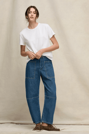 Farah Barrel Denim Pant - The Collective Park City