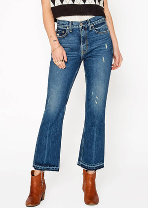 Farrah Mid Rise Kick Flare Jeans : Tulsa - The Collective Park City