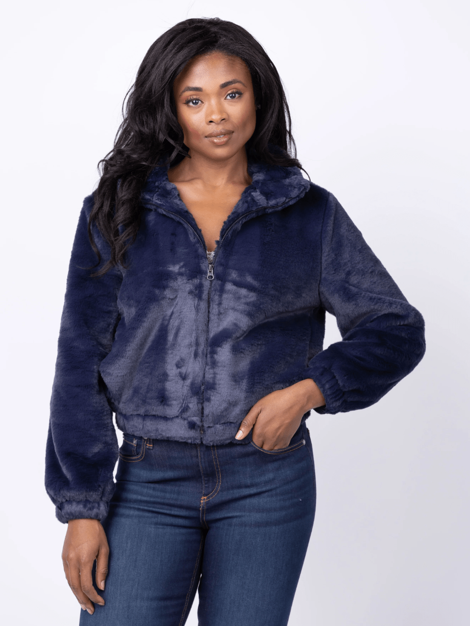 Faux Fur Bomber Jacket - The Collective Park City