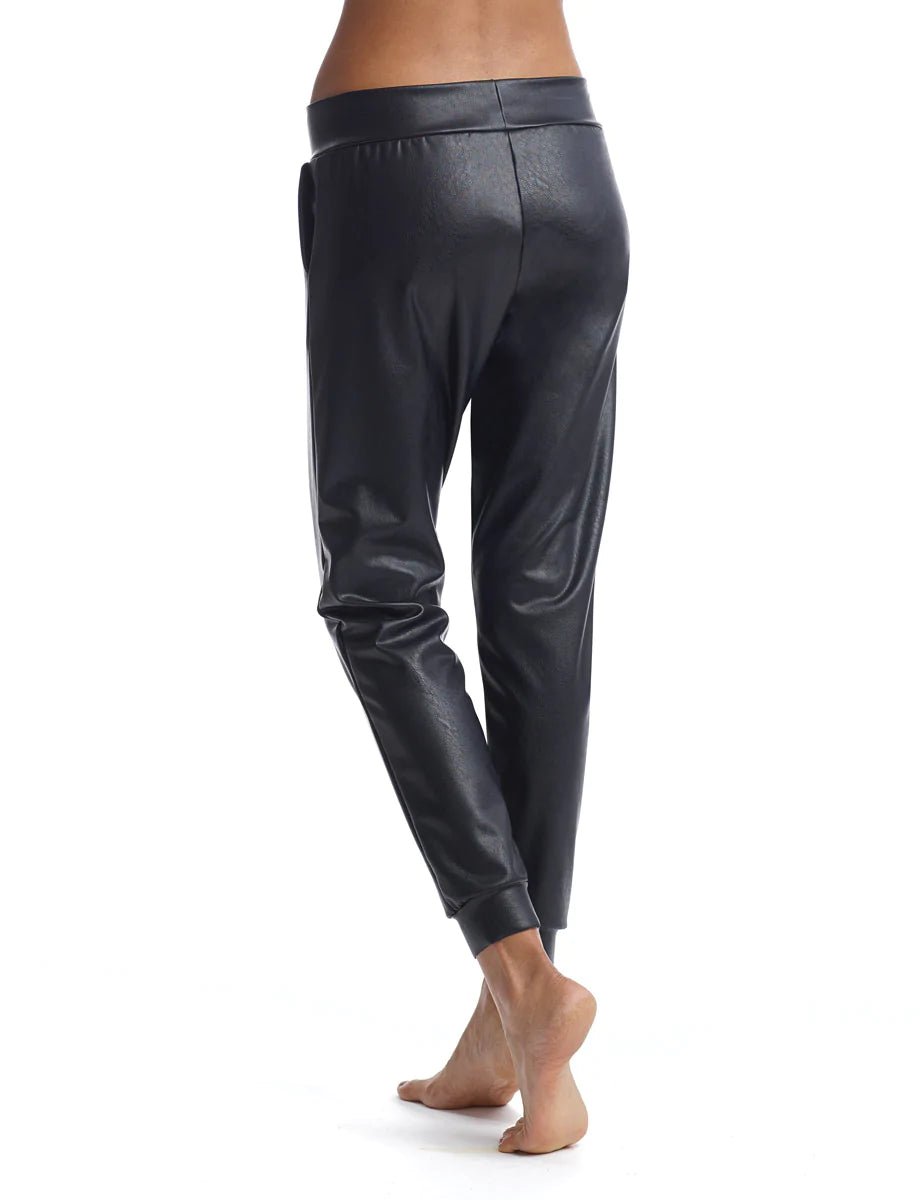 Faux Leather Jogger - The Collective Park City