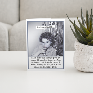 It Only Takes 4 Muscles...Greeting Card