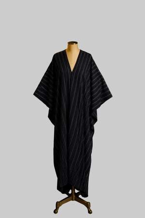 Federico Pinstripe Caftan Dress - The Collective Park City