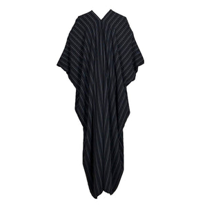 Federico Pinstripe Caftan Dress - The Collective Park City
