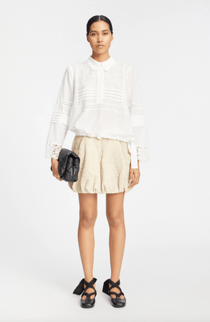 Ferdie Eyelet Blouse - White - The Collective Park City