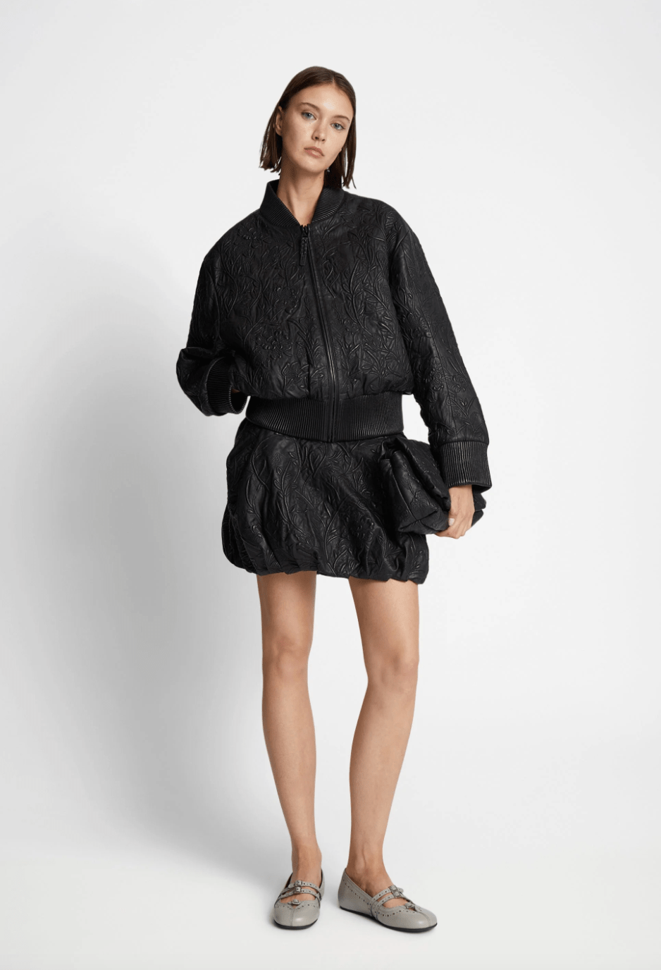 Ferril Leather Jacket - Black - The Collective Park City