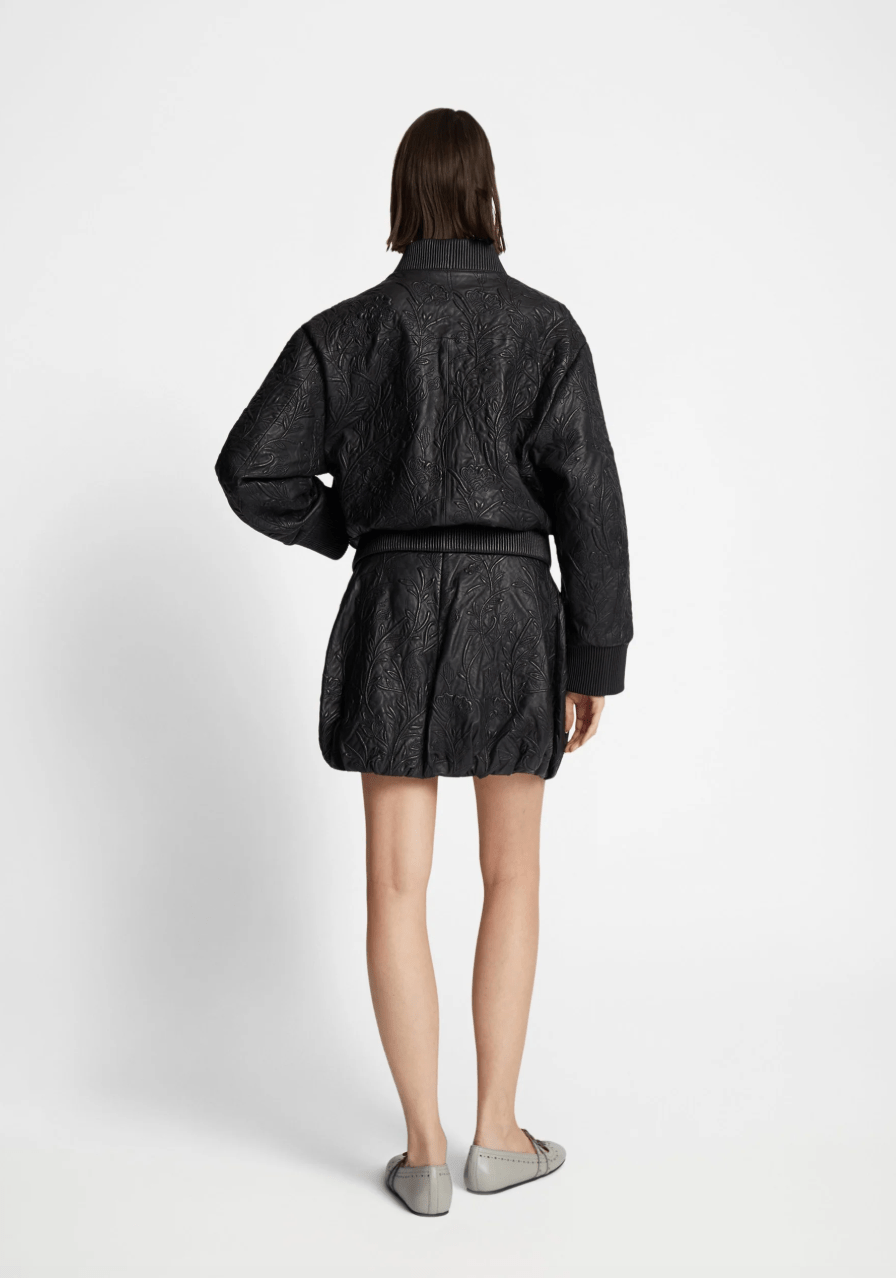 Ferril Leather Jacket - Black - The Collective Park City