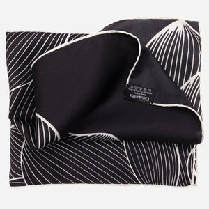 Fior di Loto - Silk Bandana Scarf - Black - The Collective Park City