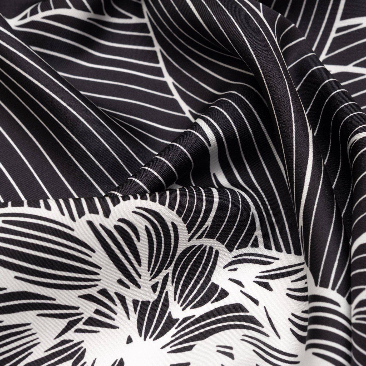 Fior di Loto - Silk Bandana Scarf - Black - The Collective Park City