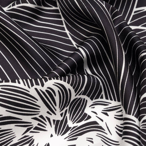 Fior di Loto - Silk Bandana Scarf - Black - The Collective Park City