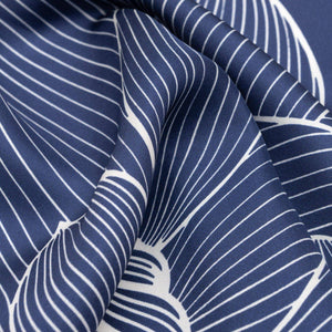 Fior di Loto - Silk Bandana Scarf - Blue - The Collective Park City