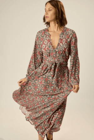 Fiore Maxi Dress - Spanish Tile - The Collective Park City
