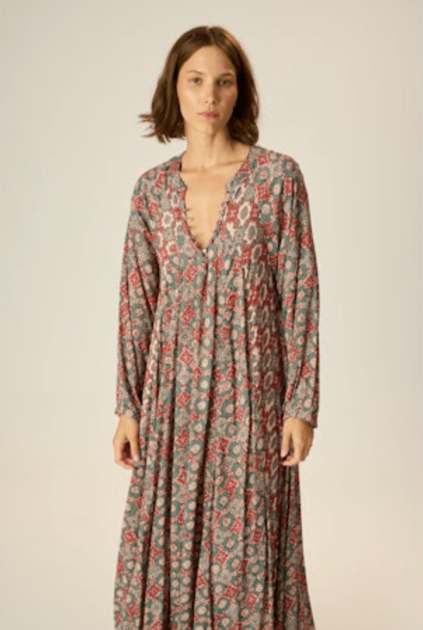 Fiore Maxi Dress - Spanish Tile - The Collective Park City