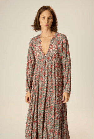 Fiore Maxi Dress - Spanish Tile - The Collective Park City